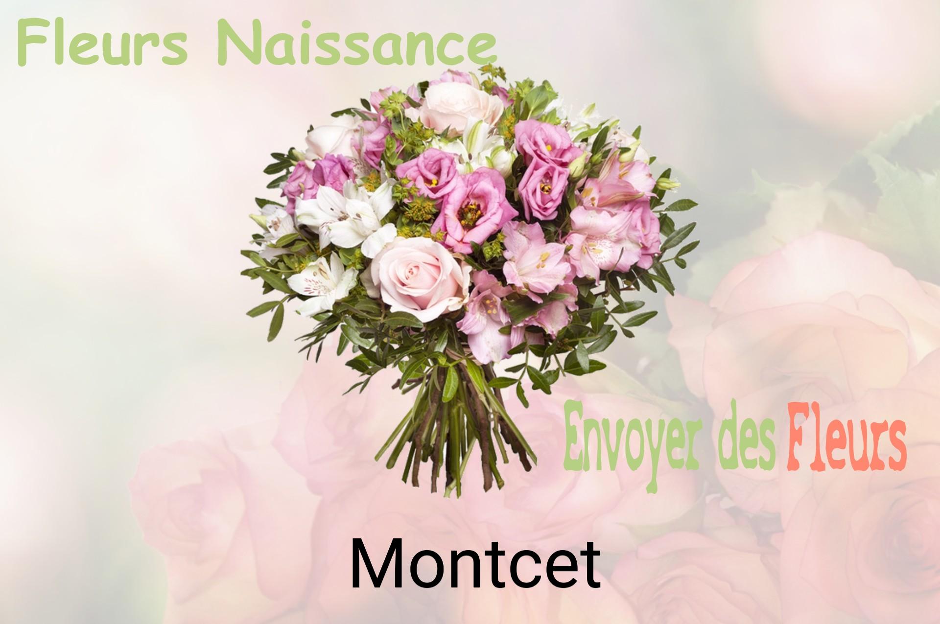 Bouquet de fleurs de naissance livré à Montcet